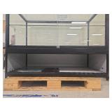 Modern Black Glass Display Cabinet
