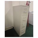 4-Drawer Vertical File Cabinet - Light Gray