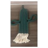 Handcrafted Macrame Cactus Wall Hanging