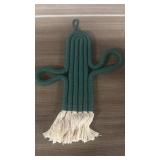 Handcrafted Macrame Cactus Wall Hanging
