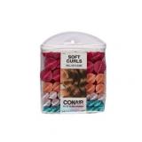 Conair Self-Fastening Barrel Foam Sponge Hair Rollers  Assorted Sizes  Neon  48 Count