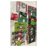 Grinch Table Runners Tablecloths Tree Skirt Hanging Banner Bandanas Shower Curtain