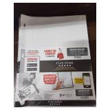 Five Star Graph Ruled Reinforced Filler Paper - 80 Sheets two pack