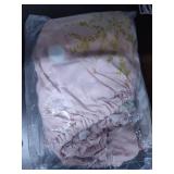 Pink and Gold Snowflake Merry Christmas Bed Set with pillow case