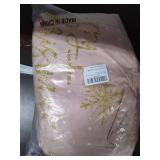 Pink and Gold Snowflake Merry Christmas Bed Set with pillow case