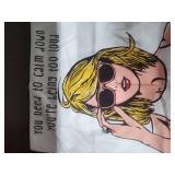 Fashion Girl Illustration Pillow Cover 2 piece