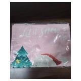 Pink Christmas Tree table mats