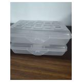 Multi-Compartment Plastic Storage Boxes