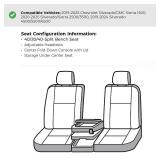 Covercraft Carhartt Super Dux SeatSaver Custom Seat Covers | Fits 2019-2025 Chevrolet Silverado/GMC Sierra 1500, 2020-2025 Silverado/Sierra 2500/3500 | 1st Row 40/20/40 Bench Seat, Super Dux Black