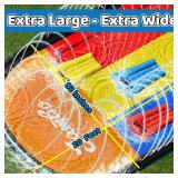 JAMBO Premium Triple Water Slide with 3 Bodyboards, 20Ft Heavy Duty Slip Splash and Slides-Advanced 3-Way Sprinkler System, Splash Pad Mat Backyard Summer Outdoor Water Toys n Long Slides for Kids