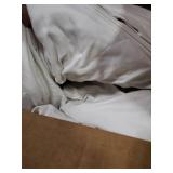 Nestl Full Duvet Cover Set with Comforter Insert - Off White 4 Piece 80x90 Duvet Cover & 2 Pillow Shams with White Quilted Down Alternative Comforter, Ultra Soft, All Season