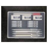 Nicpro 4 Pack Mechanical Pencil 0.7mm with Case, MB1000 Metal Mechanical Pencil Set with 6 Tube HB #2 Lead Refill 0.7 mm, 3PCS 4B Eraser, 9 Cap Eraser for Artist Drafting Writing, Sketching, Drawing
