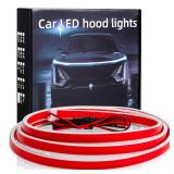 HConce 59 Inch Car Hood Light Strip, Dynamic LED Strip Light, Exterior Flexible Headlight Waterproof Daytime Running Light Strip for Truck, SUV (White Light)