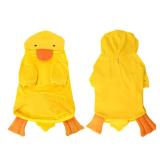 DELIFUR Dog Halloween Duck Costume - Adorable Dog Hoodies for Small Medium Pet Cute Animal Clothes Cosplay Sweatshirt Yellow (Duck, Large)