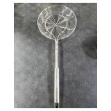 Anaeat Stainless Steel Spider Strainer Skimmer - Solid Kitchen Strainer Ladle with Long Handle for Cooking and Frying, Reinforced Double Coil Slotted Spoons for Pasta, Noodle, Spaghetti (7 Inch)