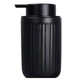 BosilunLife Dish Hand Soap Dispenser - Black Liquid Pump Soap Dispenser for Bathroom Decro 12oz Ceramic Kitchen Dish Dispenser with Rust-Proof Liquid Pump Modern Refillable Lotion Bottles