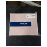 Bedsure 100% Washed Cotton Duvet Cover King Size - Petal Pink Minimalist Cotton Duvet Cover Linen Like for All Seasons - GentleSoft Plain Simple Bedding (Petal Pink, King, 104x90)