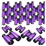 Libima 24 Pcs Binoculars for Kids Educational Compact Kids Binoculars with Neck String Toddler Telescope for Boys Girls Learning Bird Watching Camping Hiking Travel Safaris Birthday Gifts(Purple)