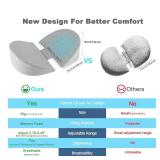 Pregnancy Wedge Pillow for Sleeping, Upgraded Memory Foam Maternity Pillow for Pregnant Women, Pregnancy Body Pillow with Cooling Removable, Washable Cover, Support for Belly,Back, Legs (Grey)