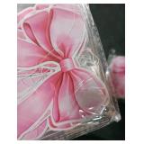 Daifunli 8 PCS Bow Decorations Bow Hanging Banners Garland Banners Paper Cutouts Ribbon Streamers for Birthday Bridal Engagement Bachelorette Wedding Party Decor(Pink)