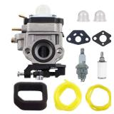 Carburionix 308054121 RY25AXB Carburetor Compatible with For Ryobi RY25 RY25AXB RY25AXBVNM 25cc Gas Jet Fan Blower with Air Filter Spark Plug Kit