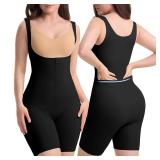 Slimers Fajas Colombianas Shapewear For Women: Tummy Control Open Bust Bodysuit Zipper Body Shaper Back Off Medium
