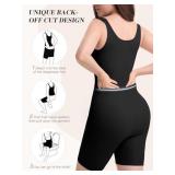 Slimers Fajas Colombianas Shapewear For Women: Tummy Control Open Bust Bodysuit Zipper Body Shaper Back Off Medium