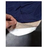 Vanity Fair womens Flattering Lace Panties Underwear, Hi Cut - 3 Pack White/Beige/Navy Stripe, 7 US