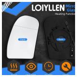 LOIYLLEN Passenger Side Mirror Replacement for Mercedes Benz E Class W211 E320 E350 E500 E55, C Class W203 C230 C240 C280 C320 C350 - Right Side Mirror Glass, Rear View Mirrors Glass with Power Heated