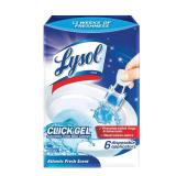 Lysol Click Gel Automatic Toilet Bowl Cleaner, Gel Toilet Bowl Cleaner, for Cleaning and Refreshing, Ocean Fresh, 6 Applicators per Pack