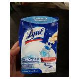 Lysol Click Gel Automatic Toilet Bowl Cleaner, Gel Toilet Bowl Cleaner, for Cleaning and Refreshing, Ocean Fresh, 6 Applicators per Pack