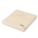 JNE Hinoki Cypress Wood Cutting Board, Cheese Board, Chopping Board, Serving Board for Wine, Crackers, Fruit. Housewarming, Wedding, Birthday gift. Trivet (Square-7x1.2)