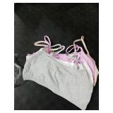 Fruit of the Loom Big Girls Training Bra, Blushing Rose/Hyacinth/Grey Heather/Blueberry/White, XL 4pk