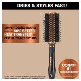 Conair Copper Collection Round Hair Dryer Brush - Blow Out Styler for Voluminous Looks