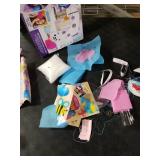 Made By Me My Very Own Sewing Machine for Beginner, Portable Battery Powered First Sewing Machine for Kids Ages 8+, Includes Fabric, Thread, Measuring Tape, & Stuffing,