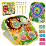 Animal Bean Bag Toss Game Toy Outdoor Toss Game, Family Party Party Supplies for Kids, Gift for Boys Birthday or Christmas for Toddlers Ages 3 4 5 6 Year Old