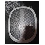 YISSVIC Electric Fly Swatter Foldable Bug Zapper Racket 2 in 1 Mosquito Killer with Purple Attractant Light Rechargeable 1800mAh for Indoor Home Backyard Patio Camping