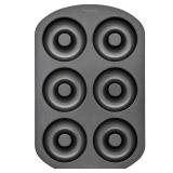 Wilton 6-Cavity Doughnut Baking Pan, Makes Individual Full-Sized 3 3/4 Donuts or Baked Treats, Non-Stick and Dishwasher Safe, Enjoy or Give as Gift, Metal (1 Pan)