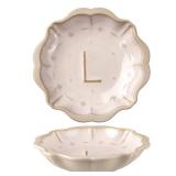 Meideal Ceramic Soy Sauce Dish, 2 Oz Beige Dipping Bowls Set, Small Serving Bowls, Set of 2 Mini Dip Plates for Side Dishes, Ketchup, Appetizer, Soy, Vinegar, Sushi, BBQ, Party, Condiments (L)