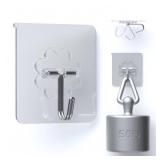 DDMY 24 Packs Hooks for Hanging 50lb Wall Hooks Transparent Reusable Waterproof Adhesive Hook for Kitchen Curtain, Towel Hook for Bathrooms, Heavy Duty Self Coat Hook for Walls No Damage