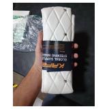 KAFEEK Diamond Soft Leather Steering Wheel Cover with Bling Bling Crystal Rhinestones, Universal 15 inch, Pure White