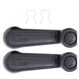 NewYall 2Pcs Interior Manual Window Crank Handles for Toyota 4Runner Corolla Land Cruiser MR2 Pickup T100 Tacoma Tercel 1984-2002 Front Left Driver and Right Passenger Side 730462 69260-89104