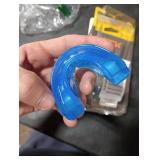 Double Braces Strapless Mouth Guard, Blue, Adult