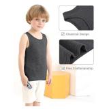 Cooraby 3 Pack Toddler Tank Top Kids Undershirts Soft Undershirt for Boys and Girls