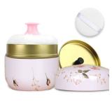 SHIMIDO Body Powder Puff and Container, 3.15 Portable Empty Body Powder Container for Baby Women