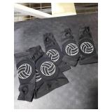 Sosation 3 Pairs Volleyball Arm Sleeves for Girls Boys Passing Forearm Sleeves with Protection Pad and Thumbhole for Years 5-8(Black)