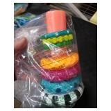 Sassy Stacks of Circles Stacking Ring STEM Learning Toy, Age 6+ Months, Multi, 9 Piece Set