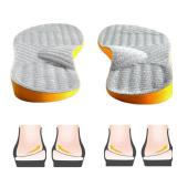 Goofort Women Men Posture Correcting Orthotic Insoles 4 in 1 Gel Insoles Flat feet Arch Support Orthopedic overpronation Supination Plantar Fasciitis Metatarsalgia X/O Valgus Varus Shoe Inserts