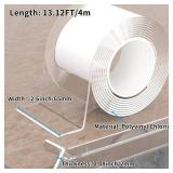 Edge Corner Protector Baby Proofing,Soft Clear Furniture Table Corner Guard & Edge Safety Cabinet Door Bumper,Crib Bumpers,Wall Protector(Width 2.6 inï¼Thickness 0.08 in)