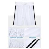YERIOK 4 Pack Boys Shorts Toddler Boys Athletic Basketball Shorts Clothes Kids Mesh Active Quick Dry Soccer Gym Sports with Stripe Blue, White, Mixed Color E 5T